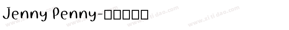 Jenny Penny字体转换